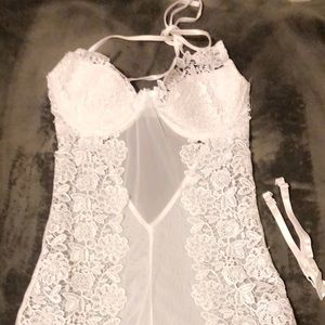 Crochet lace chemise